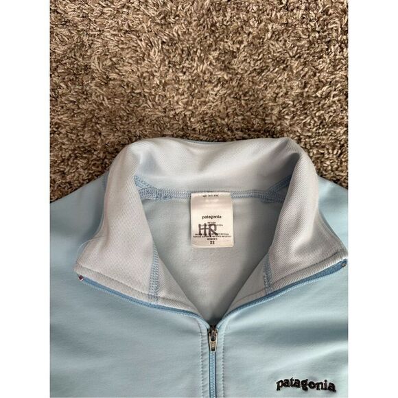 Patagonia Women's XS Thermal Capilene Baselayer Half Zip Up Jacket Light Blue - Picture 4 of 11